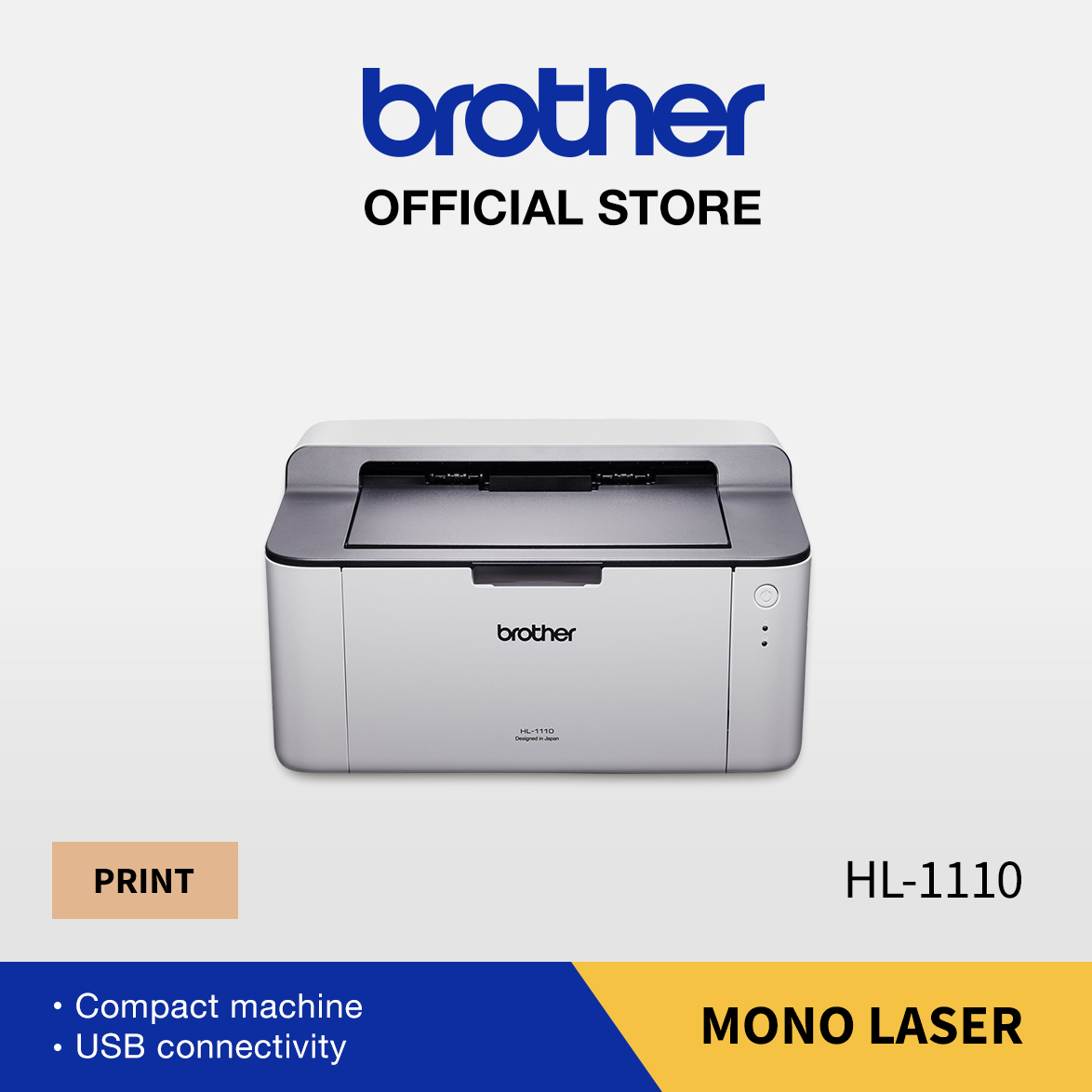 Brother HL-1110 Mono Printer | Compact | USB Connectivity | Lazada Singapore