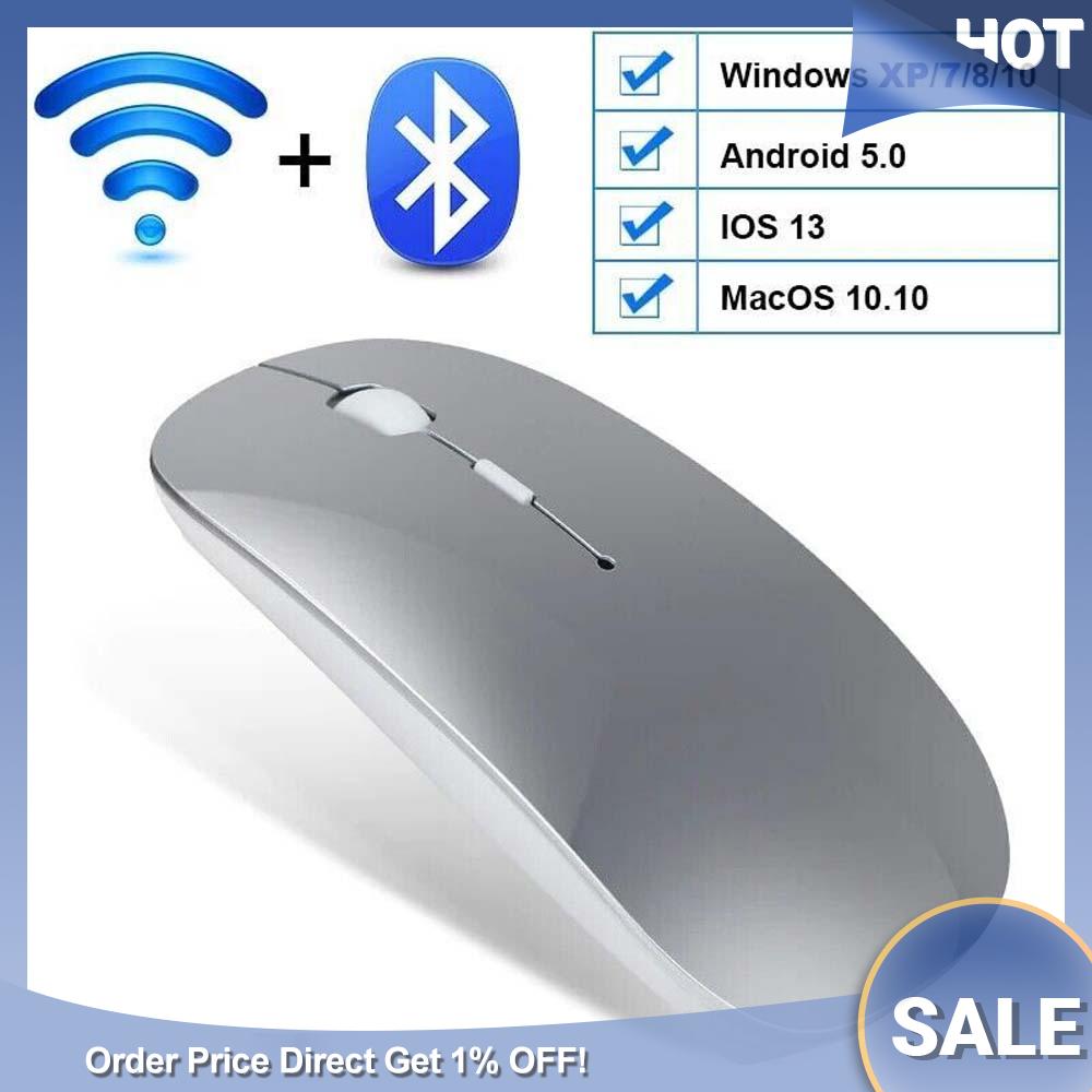 Bluetooth Mouse Rechargeable Wireless Mouse for MacBook Pro/Air/iPad/Laptop/PC