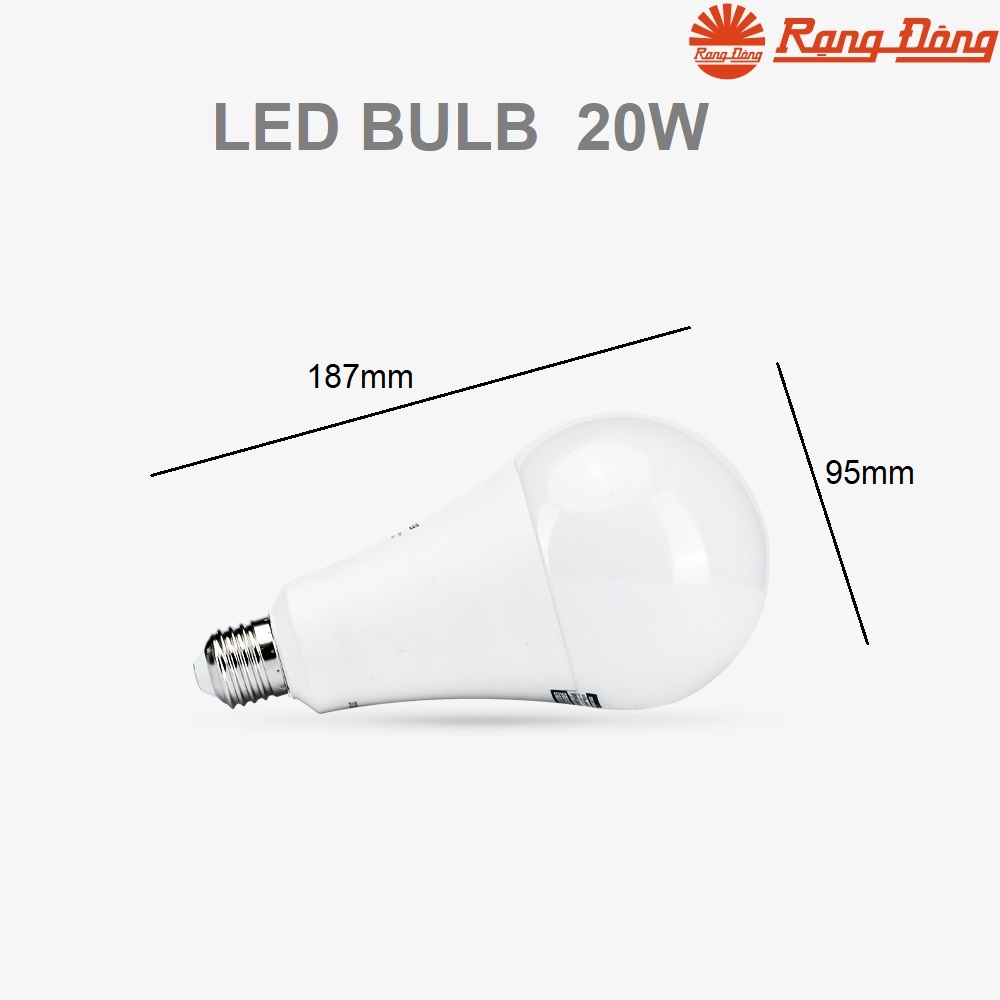 Bóng đèn led tròn 20w Rạng Đông