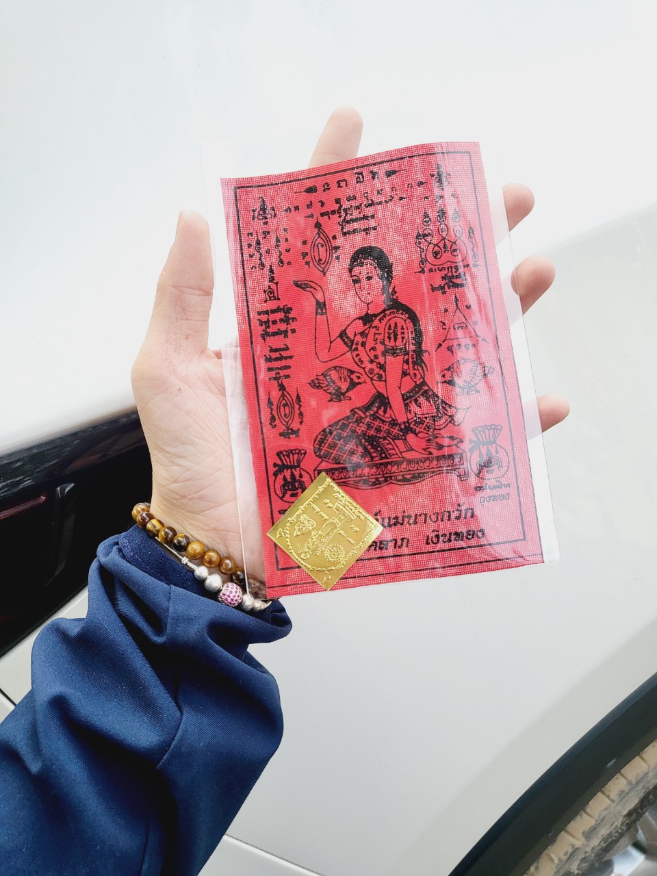 LÁ MẸ NGOẮC (MÀU ĐỎ)( ĐÃ SÊN)