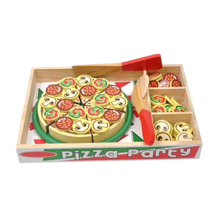 toy wooden pizza