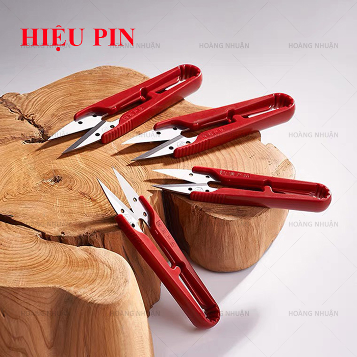 Kéo bấm nhựa đỏ vĩ 12 cây