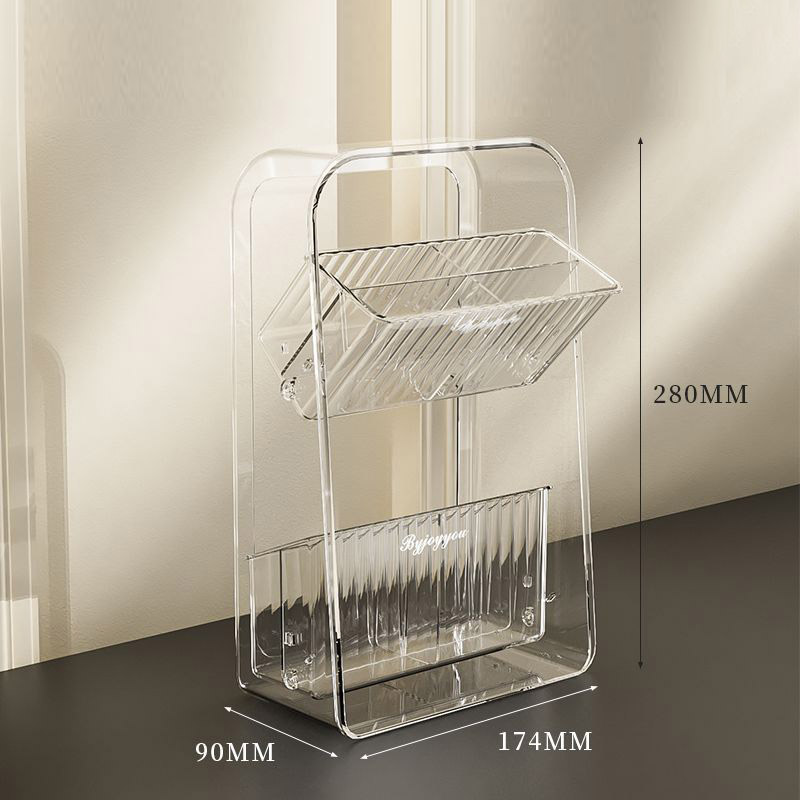 Large-capacity shelf Lipstick storage box Oblique insertion Dresser desktop storage rack Eyeshadow makeup brush storage tube