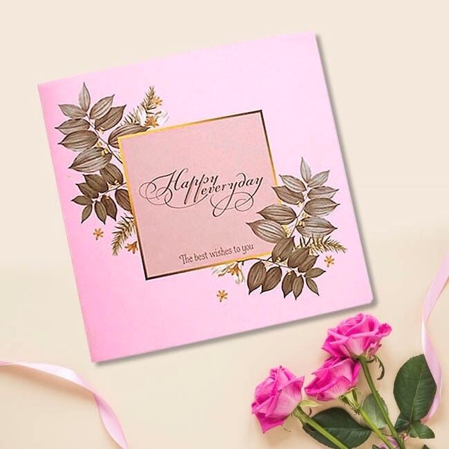 Thiệp basic Hoa Lá Khô - Bình Hoa - Beautiful everyday