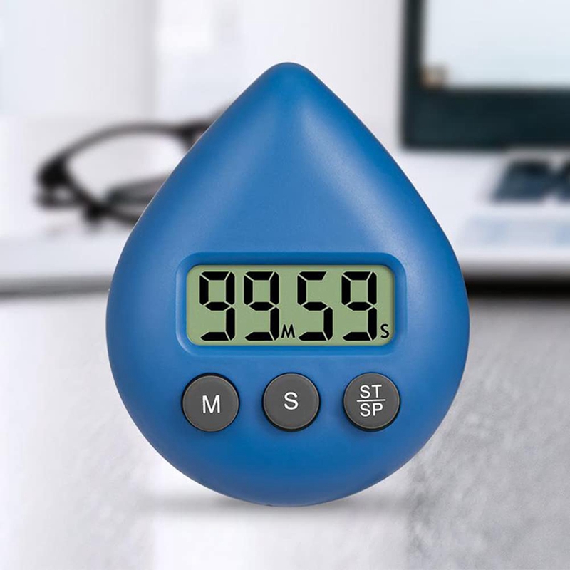 Digital Bathroom Clock Waterproof Shower Clock Timer Temperature Humidity Visual Countdown Timer Wall Clock