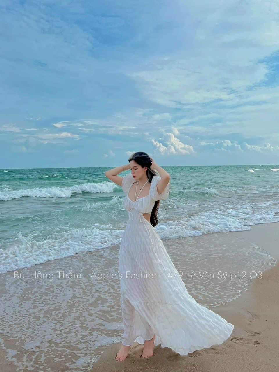 [siêu hot)đầm maxxi đi biển