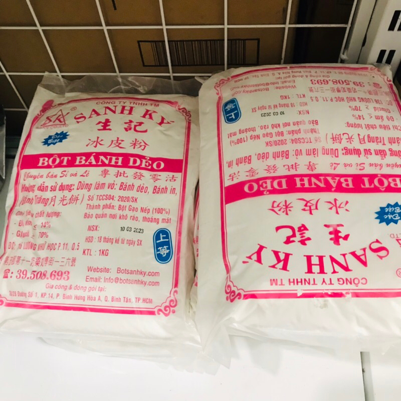 Bột bánh dẻo Sanh Ký, bột vỏ bánh dẻo