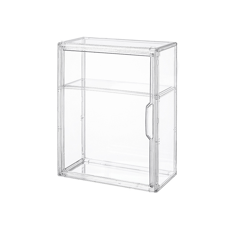 Storage box transparent Bathroom dresser shelf Cosmetic box Non-punching wall mounting type convenient Bathroom multifunction Wall-mounted storage rack