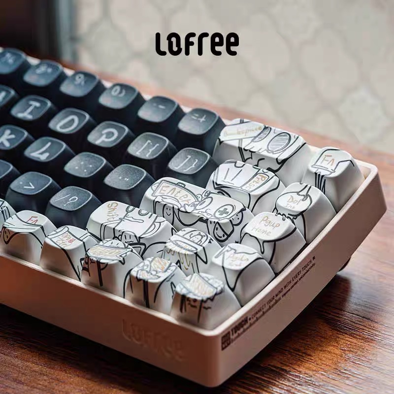 Keycap bàn phím Lofree phong cách retro dành cho các bạn yêu custom bàn thumbnail