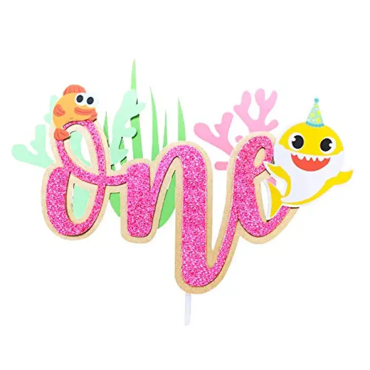 Pink Baby Shark One Birthday Cake Topper Girls 1st Baby Shark Cake Toppers First Baby Shark Cake Topper Party Decorations Supplies For Girls Baby Shower Shark Theme Party Lazada Singapore