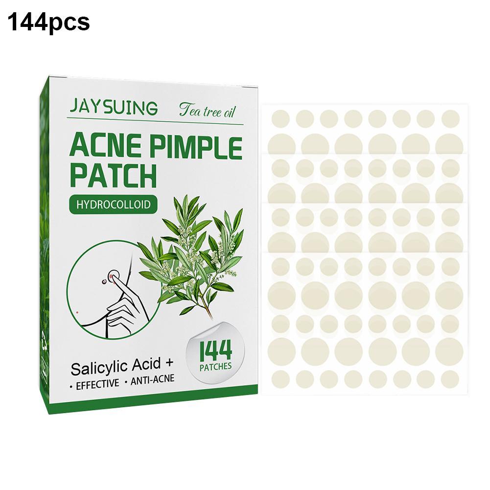 144 Pcs Waterproof Acne Pimple Patch Invisible Stickers Tea Tree Oil Acne Patch