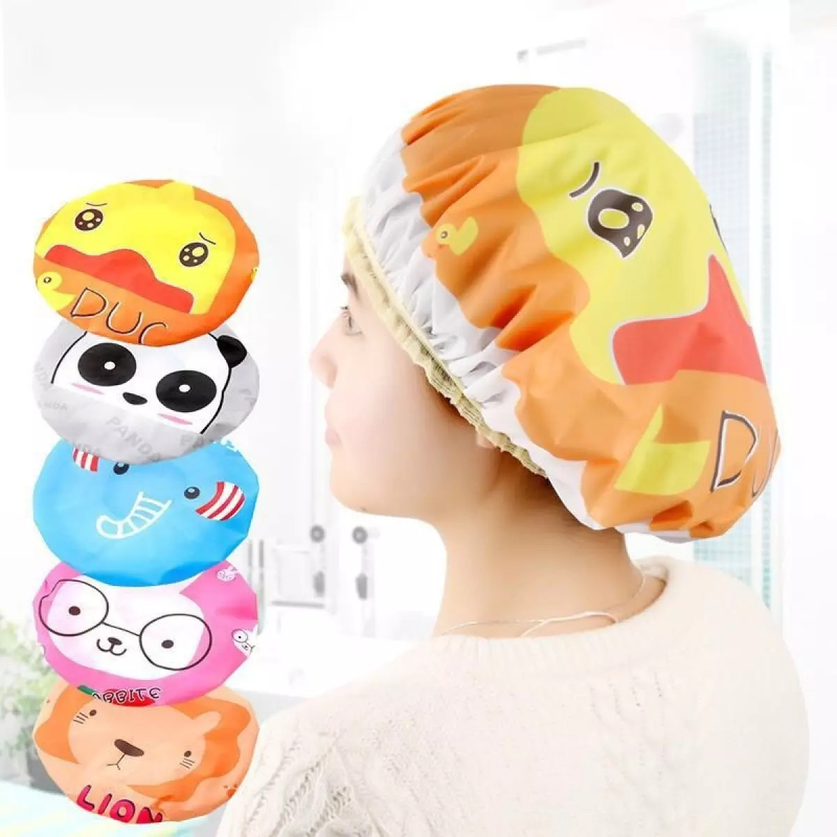 Mũ ủ tóc hình thú - Mũ ủ dưỡng tóc cute Viebeauté