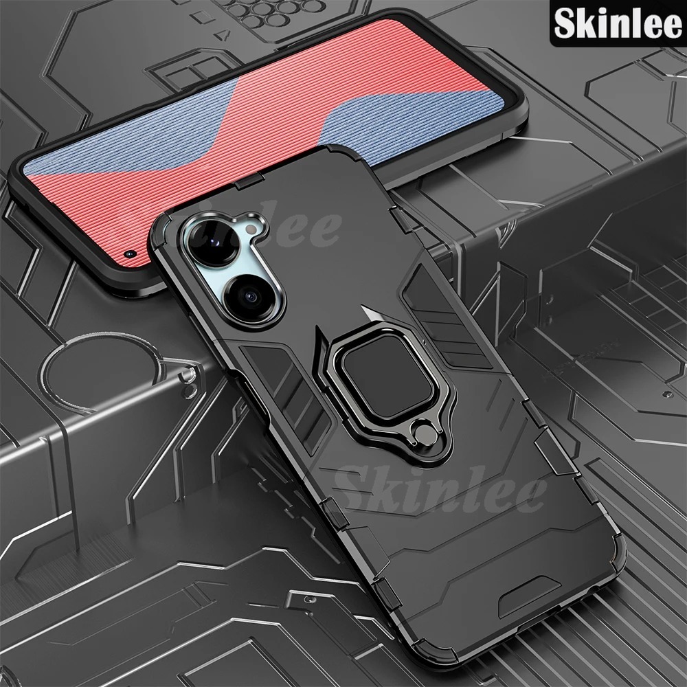 Phone case For Vivo Y18 Y03 Y28S Back cover Shockproof Armor Bumper Stand with Holder Ring Cover casing For VIVO Y28S Y18 Y03 Cover cases