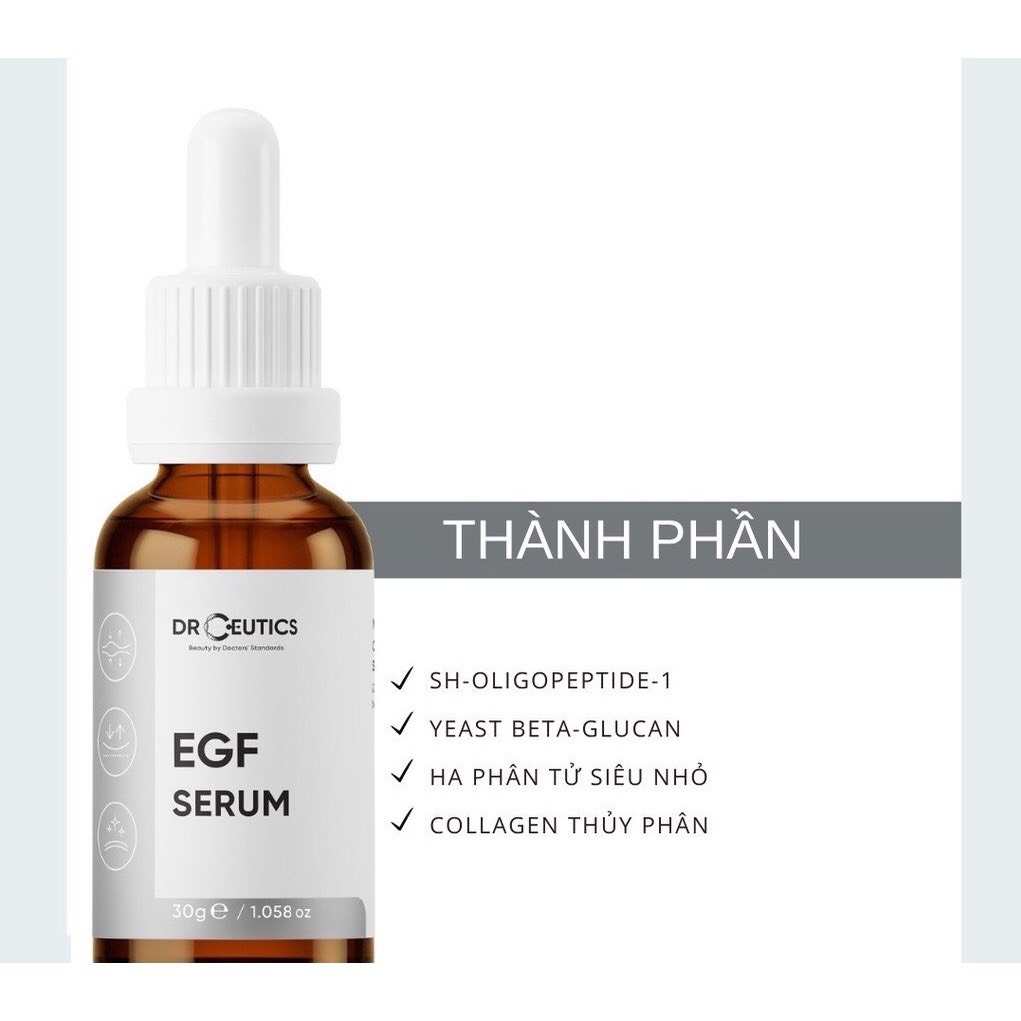 (CHÍNH HÃNG) Tinh Chất EGF DrCeutics Phục Hồi Da, Trẻ Hoá Da - 30ml