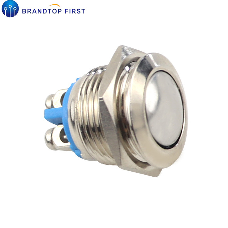 【TrendGlobe】16mm/19mm/22mm Metal Push Button Switch Starter Momentary Waterproof IP65 Doorbell Bell Horn Car Auto Engine PC Power Start. 