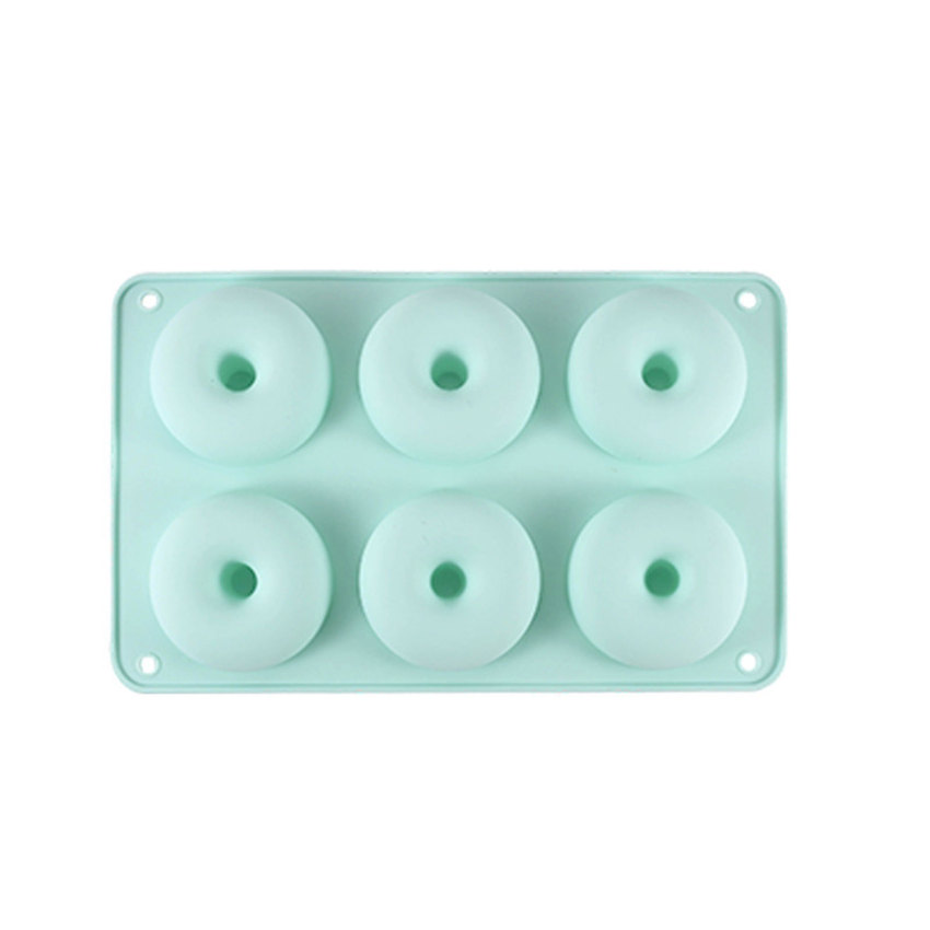 6 Hole Silicone Donut Cake Mold Donut Pan Non Stick Silicone Donut Mold Molde Silicona 3d Silicone Molds For Baking
