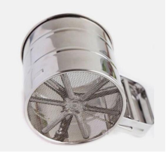 Ca Rây Bột Inox Thép Không Gỉ Có Tay Cầm