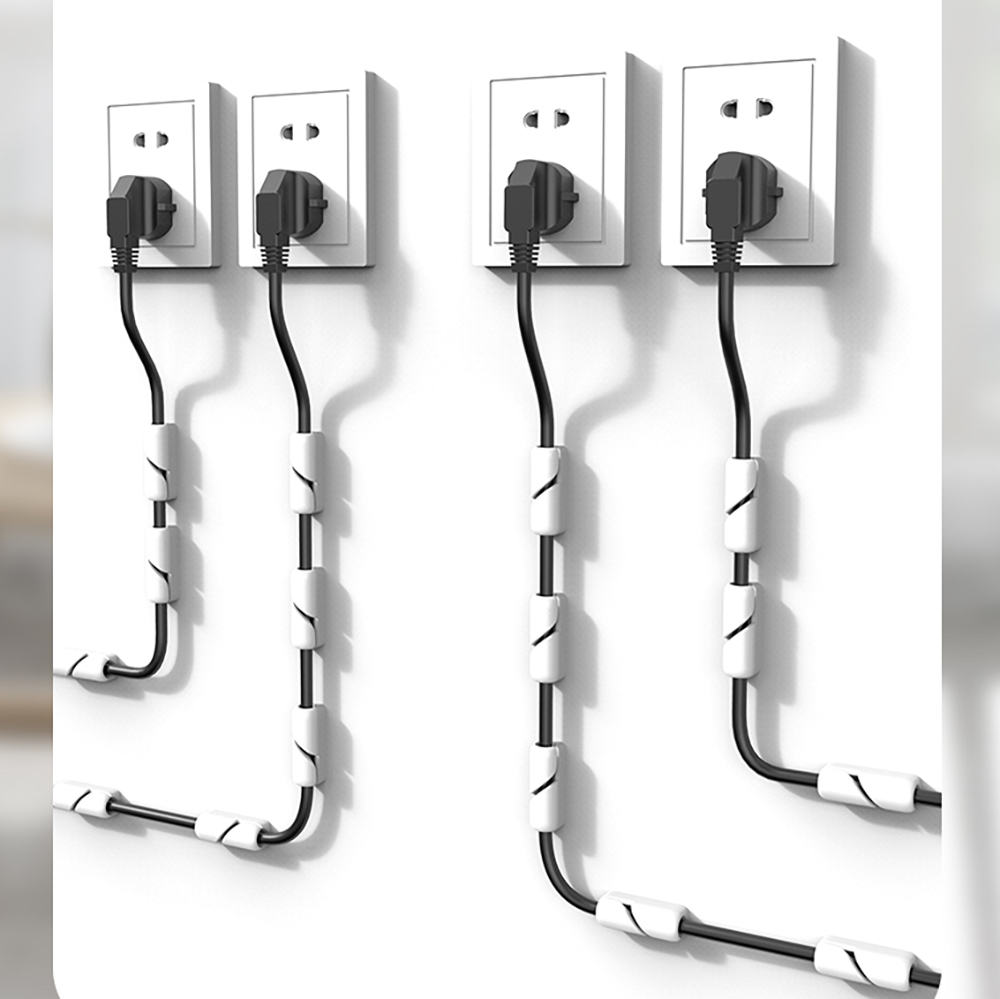 3/5 cái sắp xếp kẹp cáp tự Cáp dính Quản Lý Hình Dán Tường mạng cố định kẹp máy cuộn dây