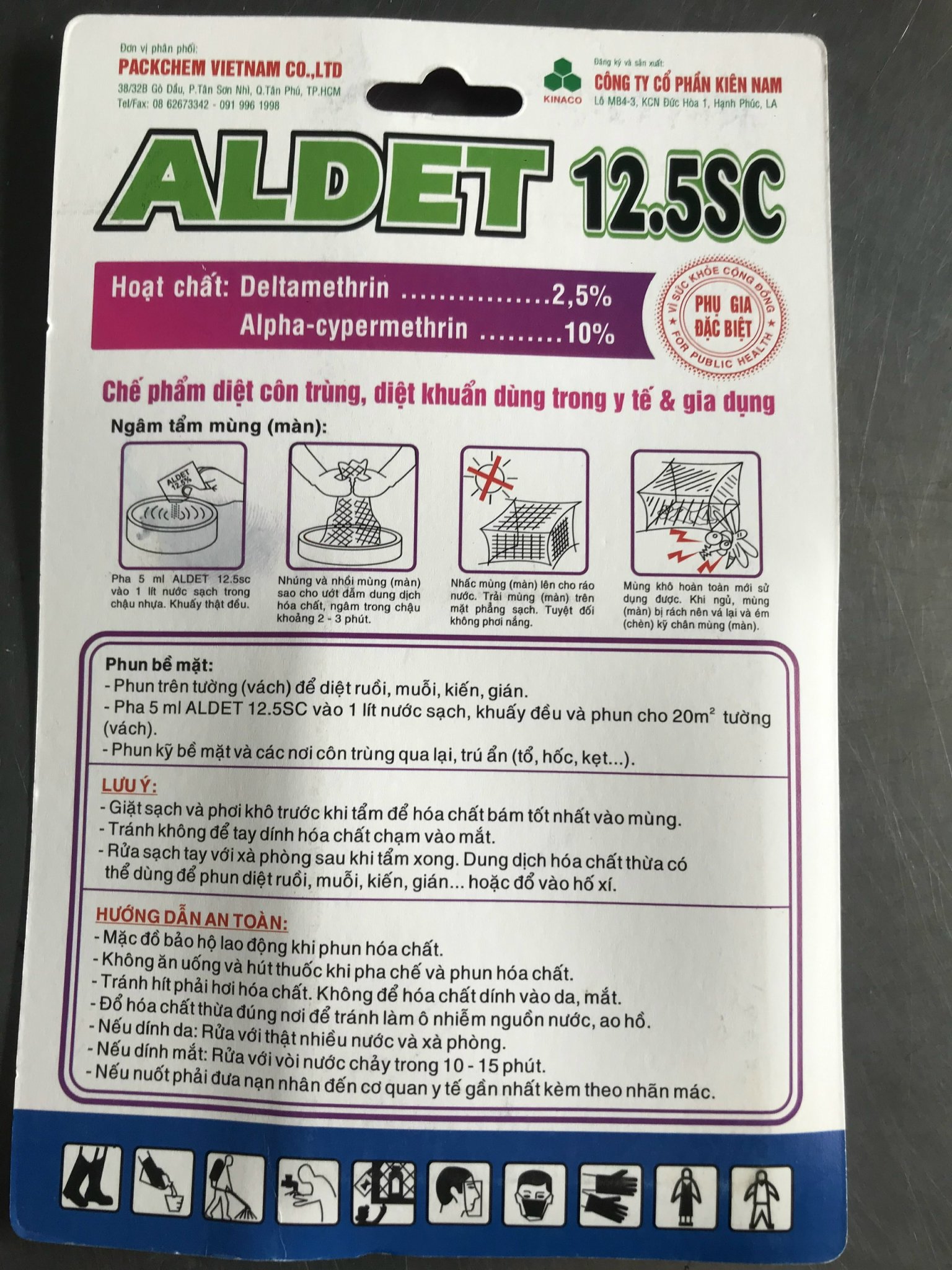 Chế phẩm diệt muỗi ALDET 12.5SC (5ml)