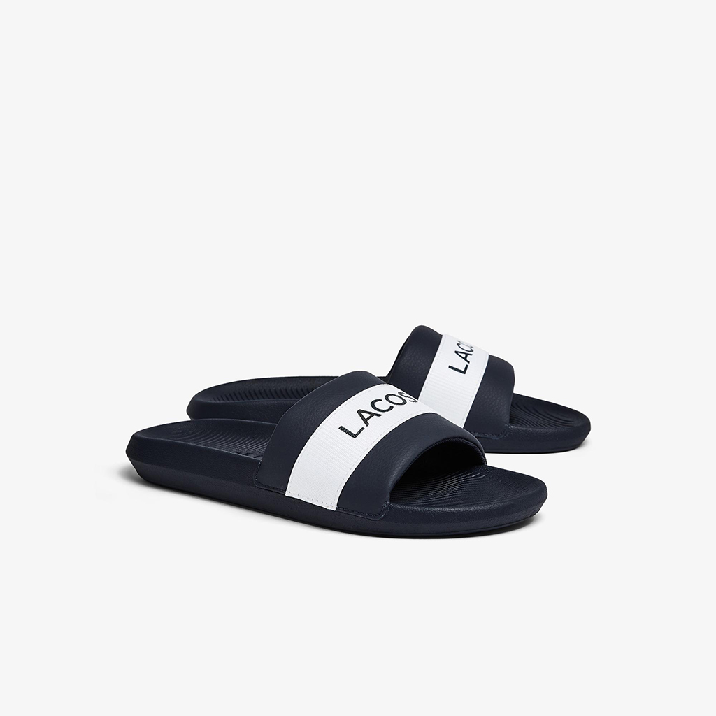 [FreeshipMAX] Dép nam Lacoste Croco Textile Logo
