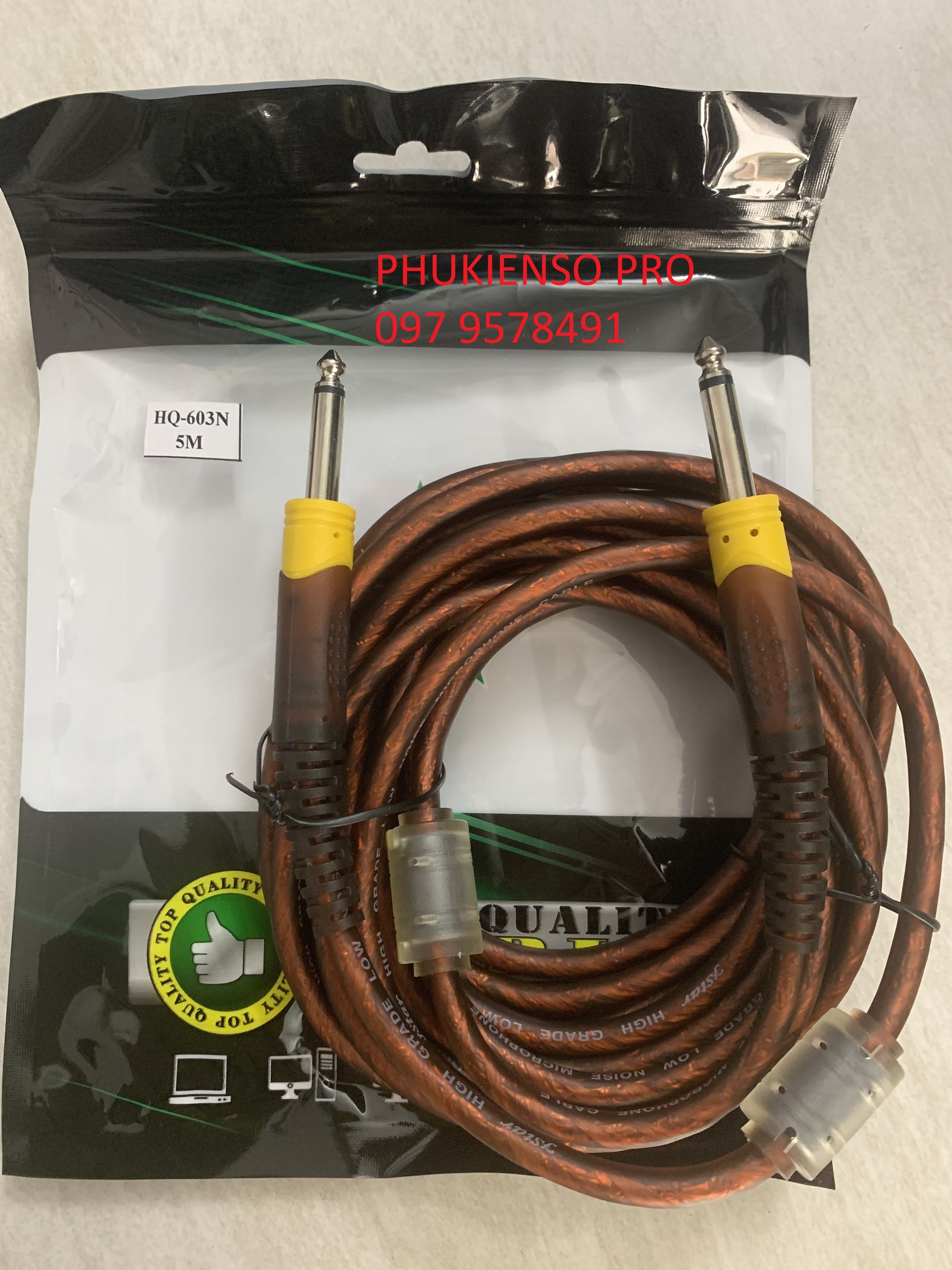 Dây 2 đầu 6.5mm chống nhiểu dài 1m 3m và 5m loại tốt