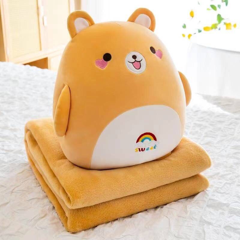 Bộ chăn gối thú 6 màu xinh ghome