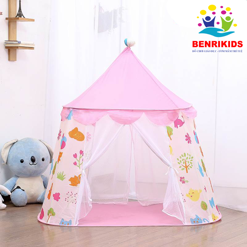 Tent Princess Prince style Korean new pattern for baby, kids play tent indoor, camping outdoor Castle shape, toy picnic for baby, wide 1.3m easy folding compact, free shipping, ample space for medium-3 baby playmate.