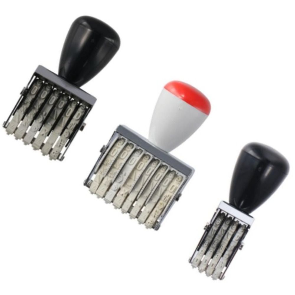 【Get the Perfect Fit】 Portable Digits Number StampDIY Small Date/ Stamp for Store Office Manufacture Roller Stamps With Inkad.