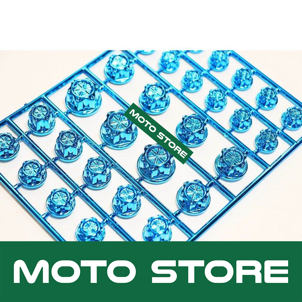 Chụp ốc 7 màu Titan ( 1 vỉ - 30 cái )