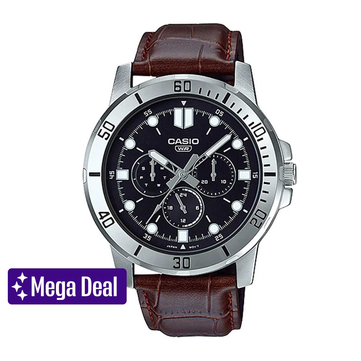 Original Casio - MTP-VD300L-1EUDF - Stainless Steel Watch for Men. 