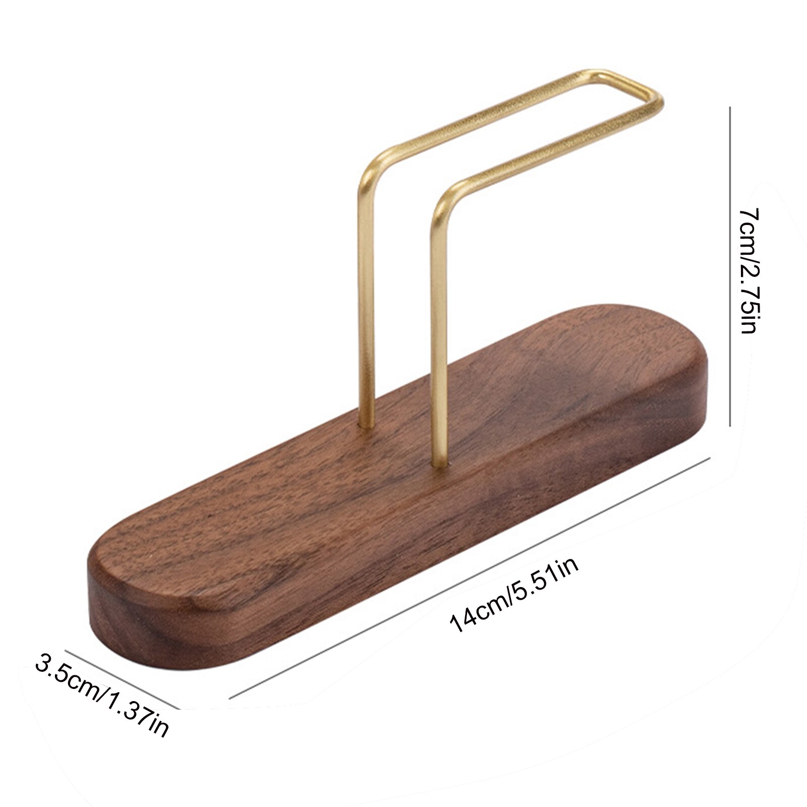Walnut Filter Paper Rack Holder Coffee Essories Stand Capacity Of 60 Pcs Paper Storage Durable For Fan Shape V Shape