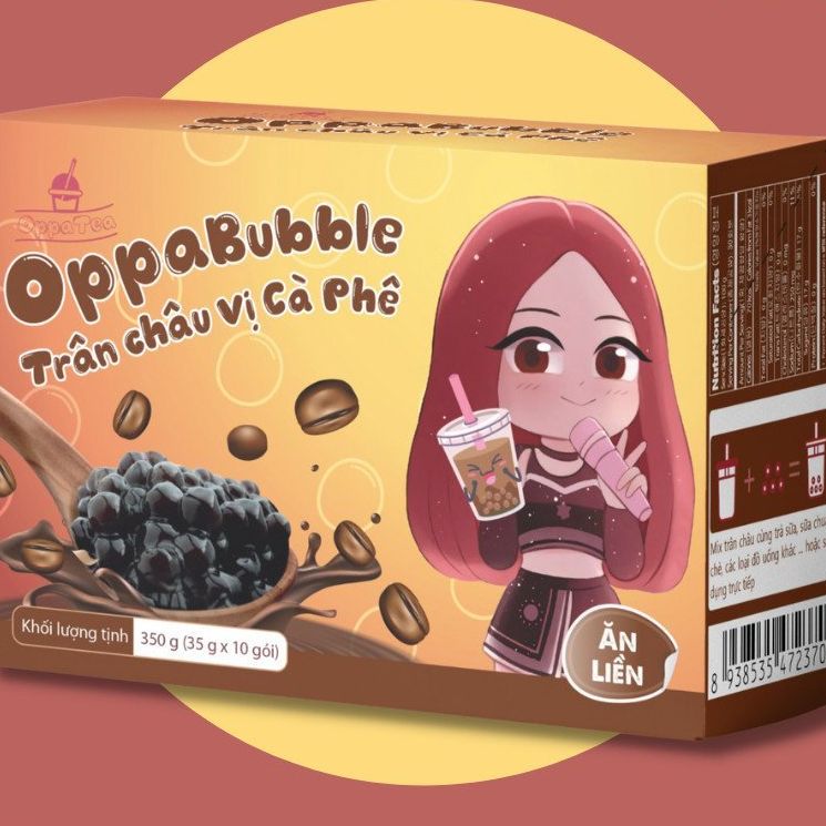 Trân Châu Oppa Bubble Ăn Liền 350gram ( 35gram * 10 Gói )