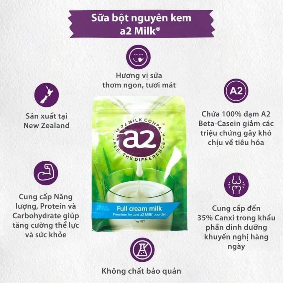Sữa A2 Nguyên Kem Úc 1Kg