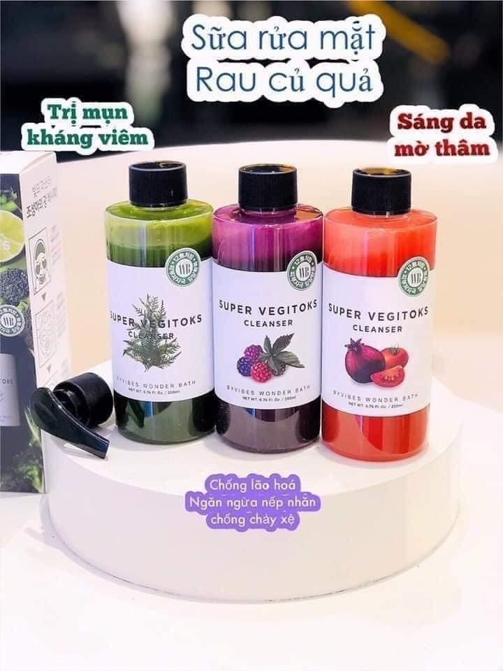 Sữa Rửa Mặt Rau Củ Super Vegitoks Cleanser