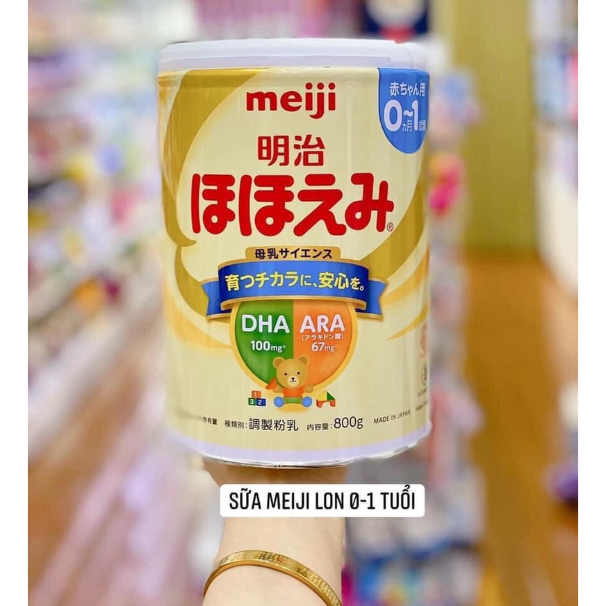 Sữa bột meiji nội địa nhật 800gr mẫu mới date 2025