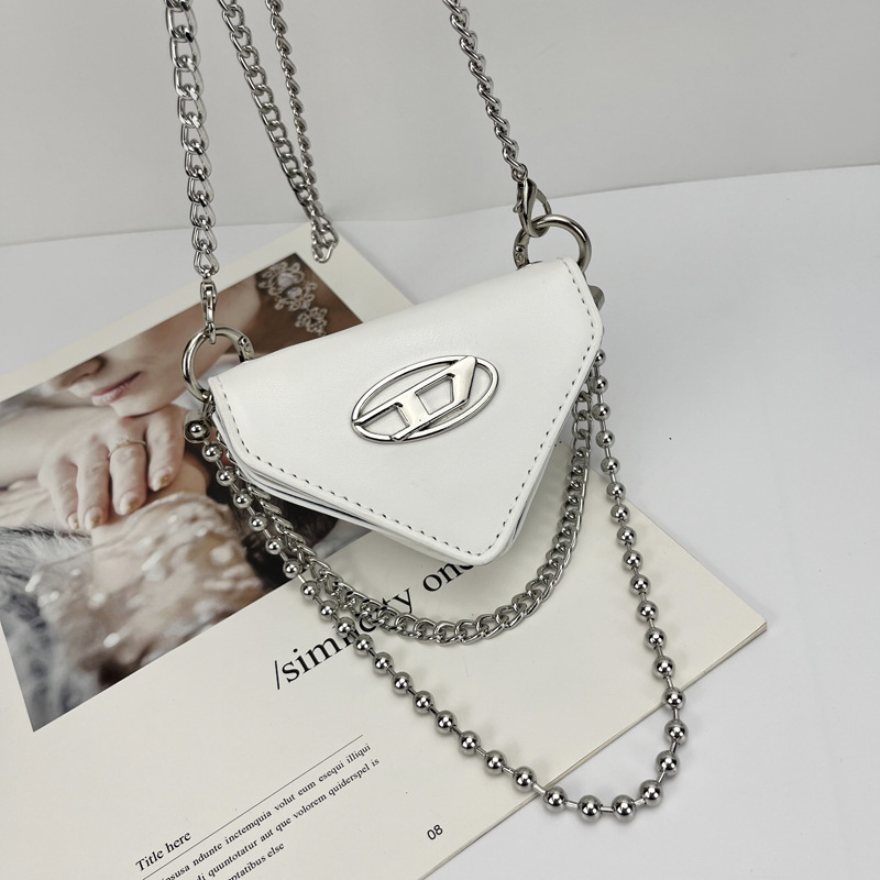 ELACCENT Women's Crossbody Bag Fashion Casual Chain Triangle Bag Mini Women's Bag