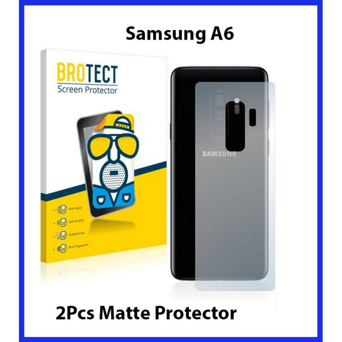 2Pcs Samsung A6 Back Matte Protector For Samsung A6. 