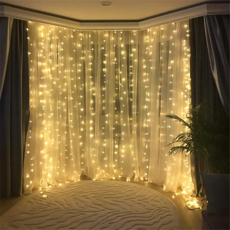 Hộp dây đèn led thả rèm trang trí - dây đèn giả hiệu ứng mưa - đèn led treo rèm phòng ngủ - phòng khách - tiệc tùng 1 -ngọc thịnh