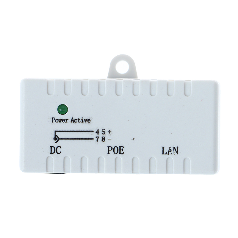 12V - 48V Passive POE injector for IP Camera VoIP Phone Netwrok AP device. 