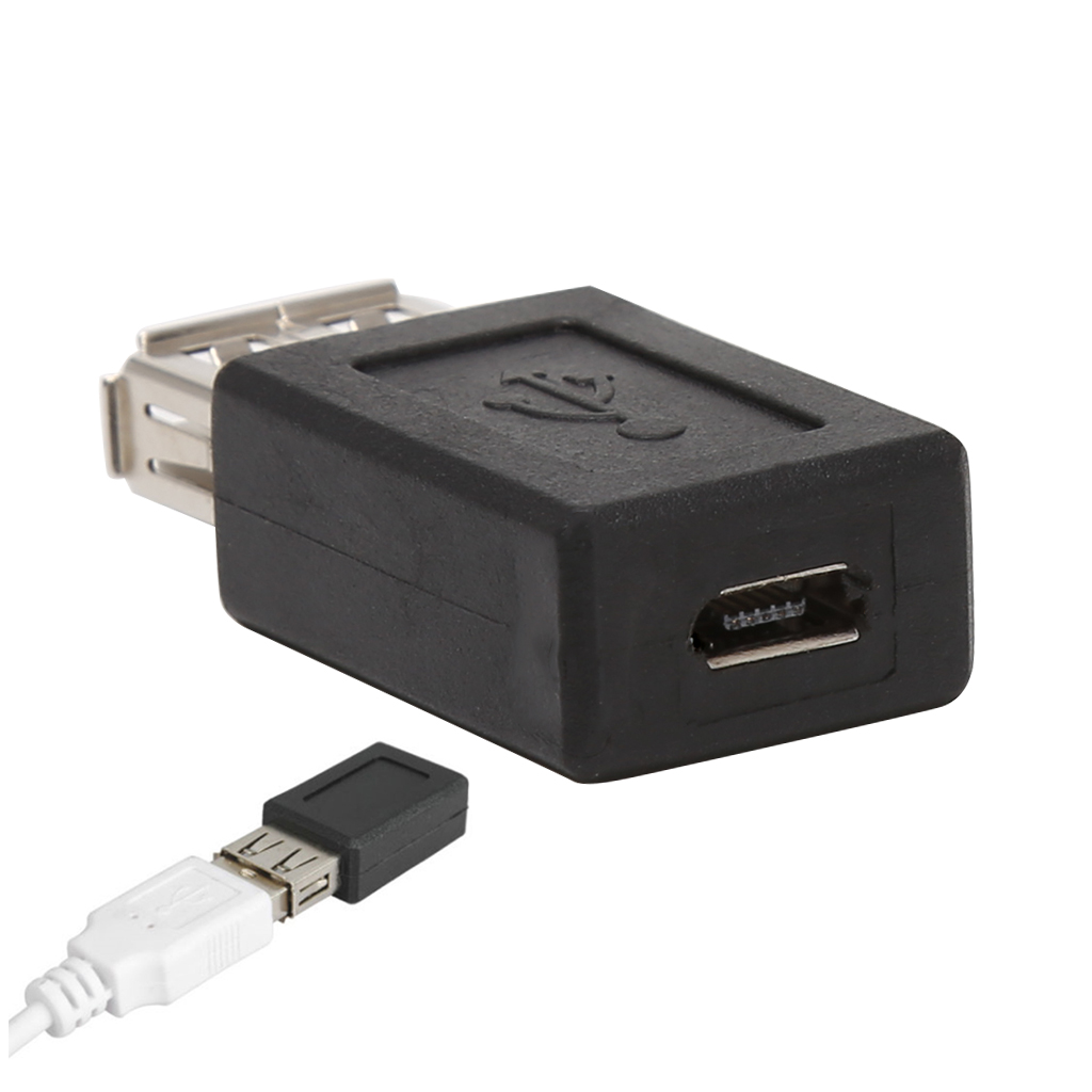 2 cái/bộ USB 2.0 Loại Một Nữ sang Micro USB Loại B 5pin Bộ chuyển đổi cái Adapter