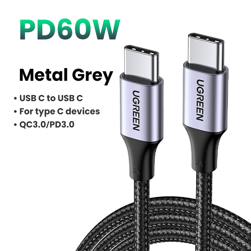UGREEN 60W USB C Kabel 1M - PD 3.0 Schnellladekabel Für IPhone, Galaxy, MacBook