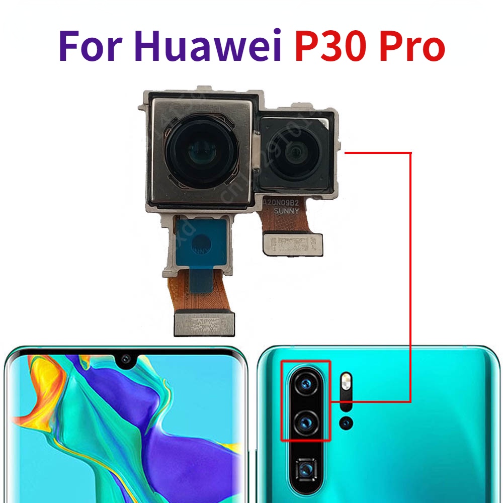 For Huawei P9 P10 Plus P20 Lite P30 Pro Original Back Camera Rear Camera Module Backside View Replacement Repair Spare Parts