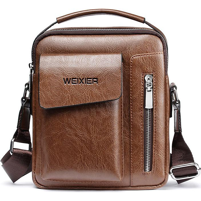 Túi đeo chéo da nam cao cấp túi nắp weixier b0834