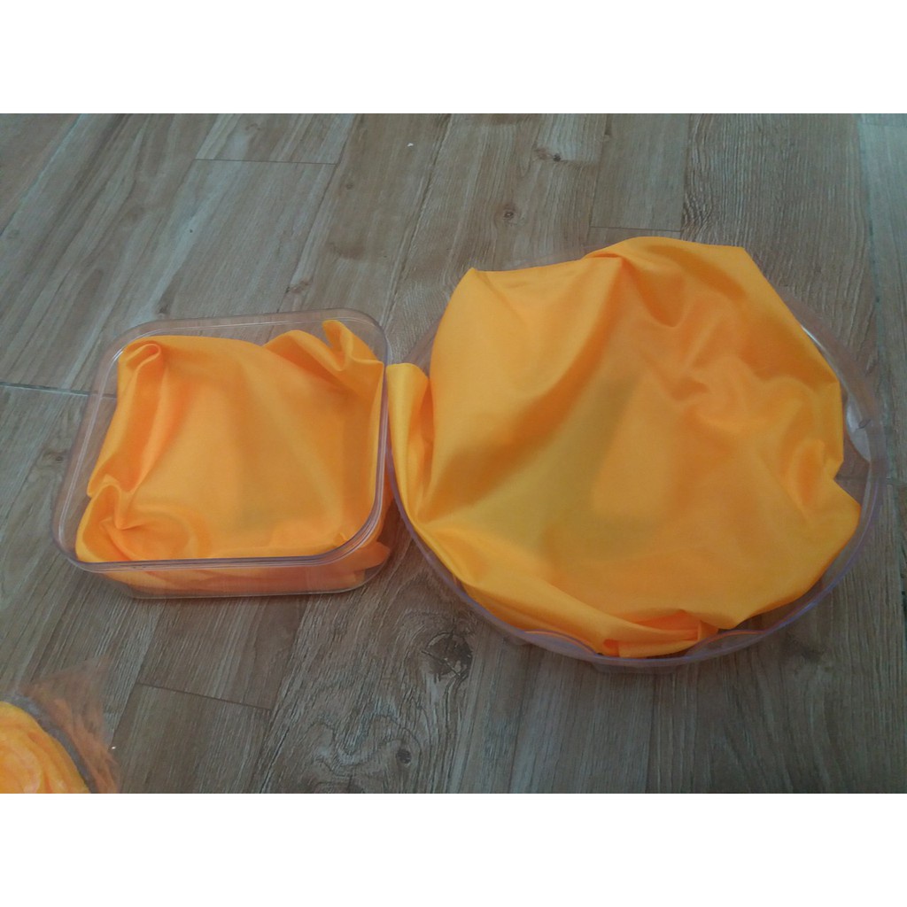 Vải Phi Lụa Màu Vàng Lót Hộp Yến Cỡ Lớn Cao Cấp