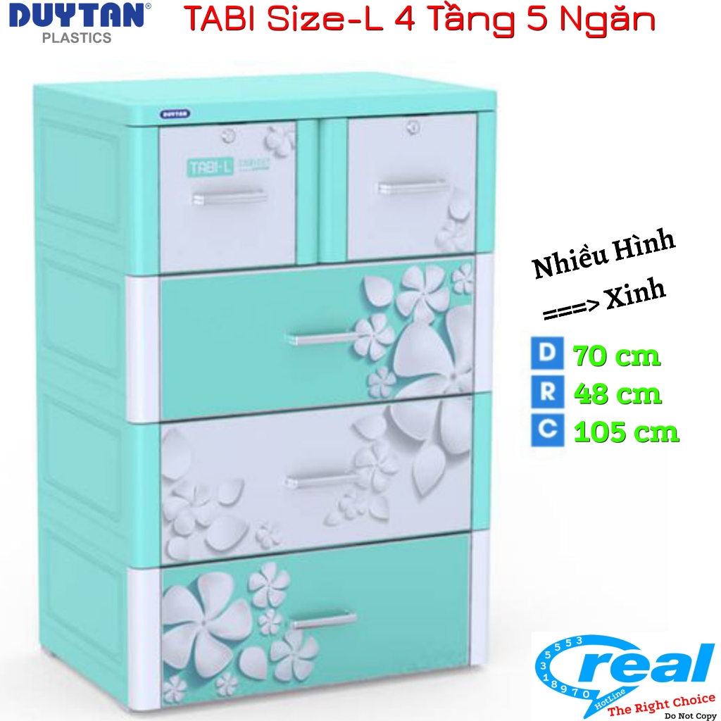 Tủ nhựa duy tân TABI-L 4 Tầng- 5 Ngăn - NHIỀU MẪU XINH + FREESHIP Trong Nội Thành Sài Gòn ☎️ KT : Ngang 70 * Rộng 48 * Cao 105cm
