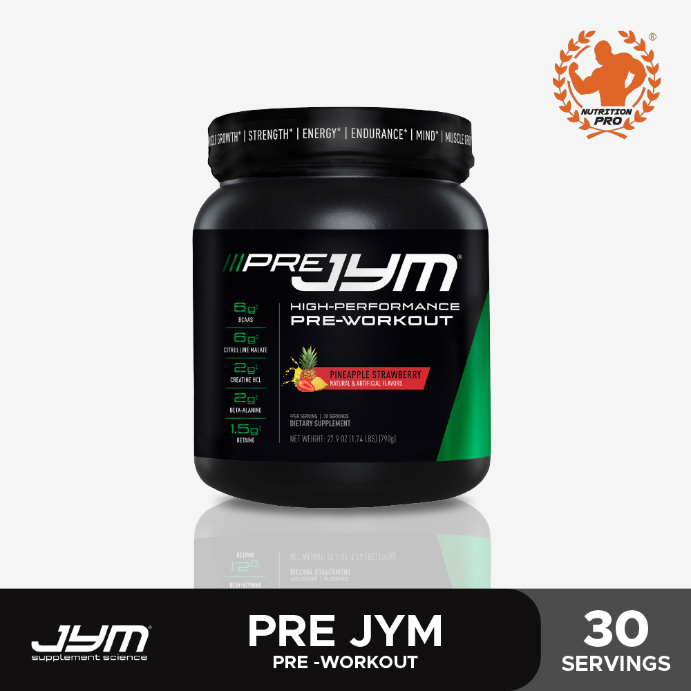 JYM PRE JYM (30 SERVING) PRE WORKOUT PROVIDE ENERGY STAMINA STRENGTH