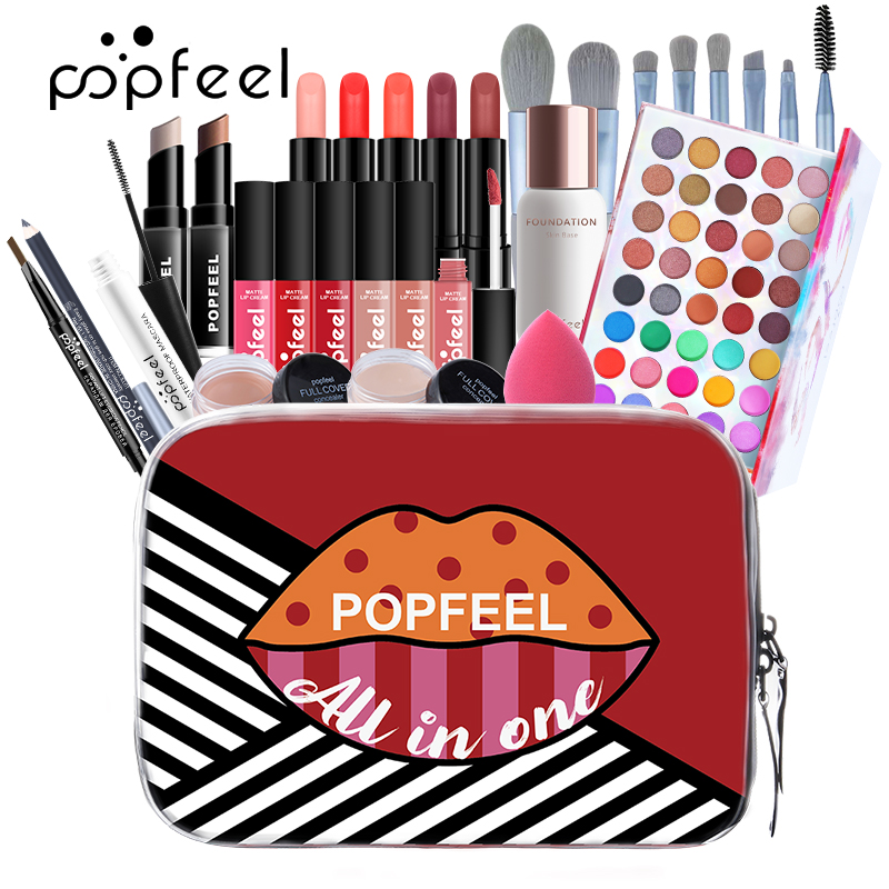 POPFEEL%208-56Pcs%20Makeup%20Set%20Full%20Professional%20Makeup%20Kit%20Eyeshadow%20Blush%20Foundation%20Face%20Powder%20Makeup%20Case%20Korean%20Cosmetic%20-%20Image%2010