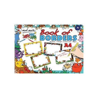 Tập giấy vẽ a4 book of borders - họa cụ colormate