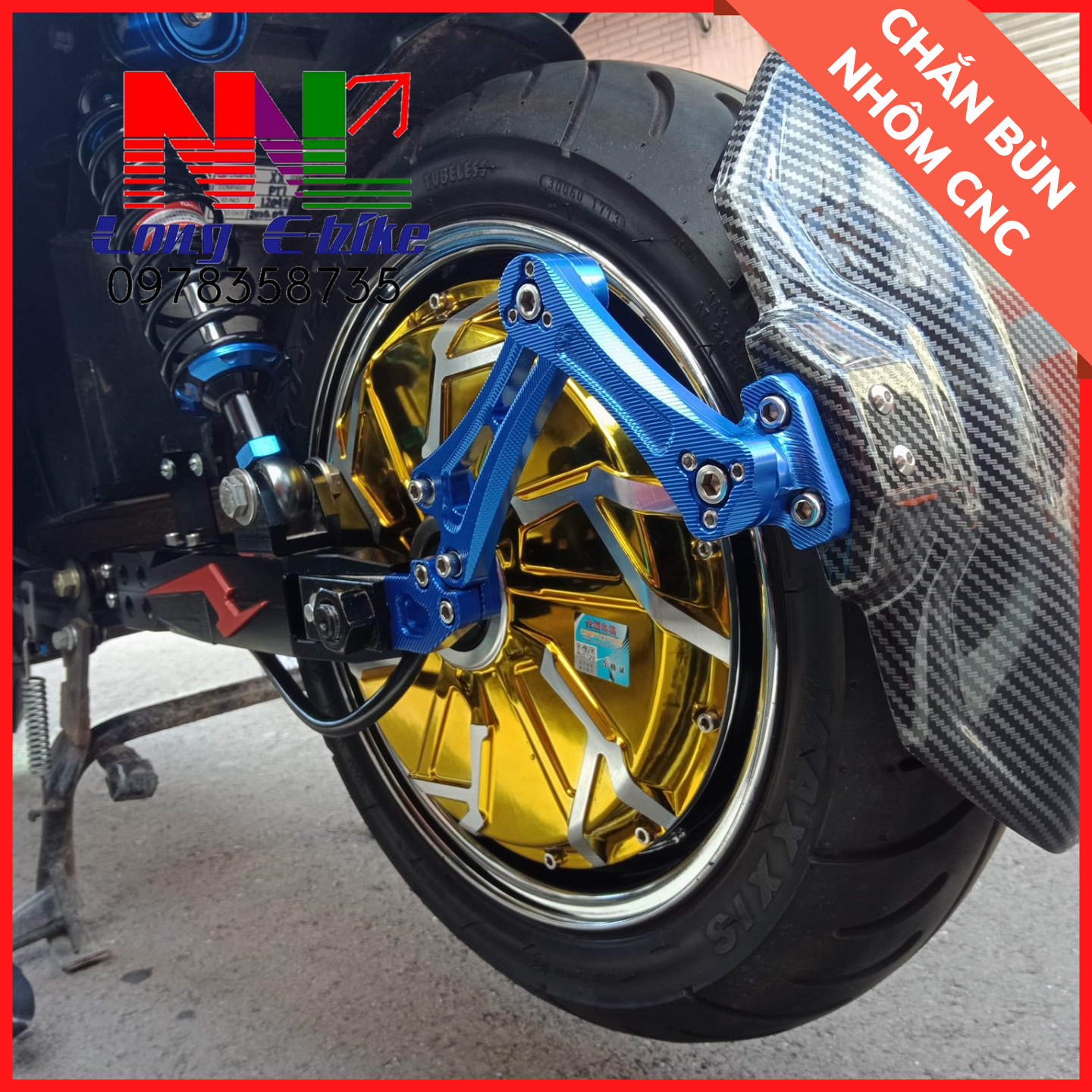chắn bùn CNC cacbon dành cho xe điện , xe máy