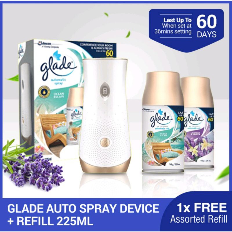 Glade Matic Automatic Spray Refill 225ml + Machine Lazada Singapore